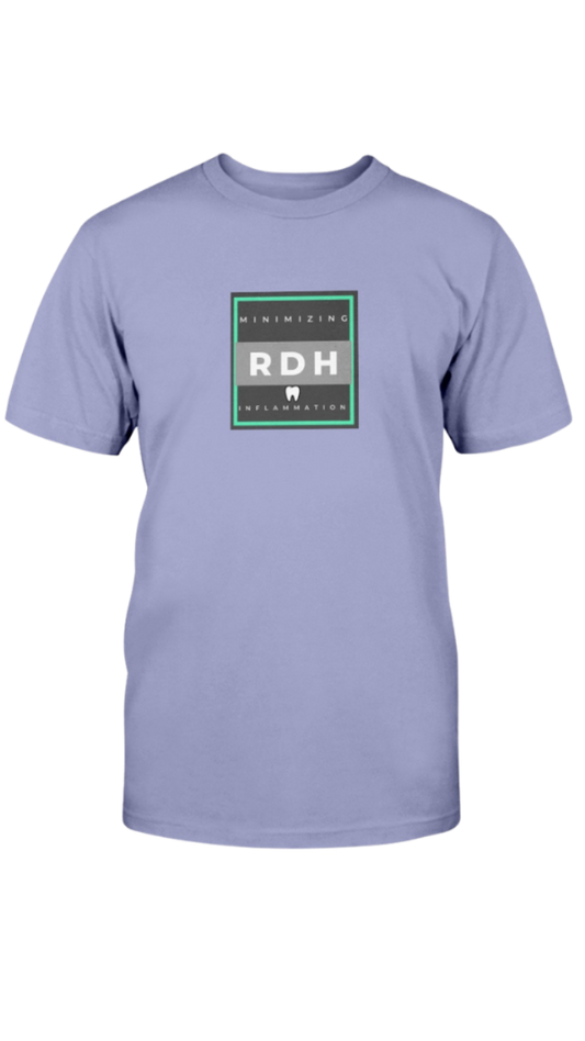 Light purple t-shirt with a logo