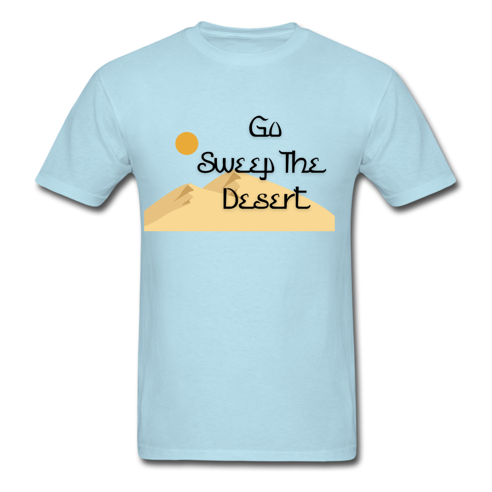 Sweep The Desert - powder blue
