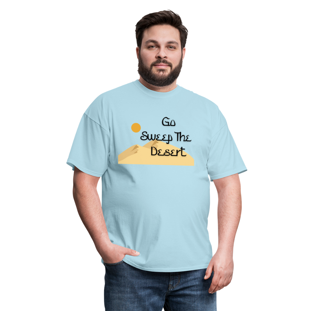 Sweep The Desert - powder blue