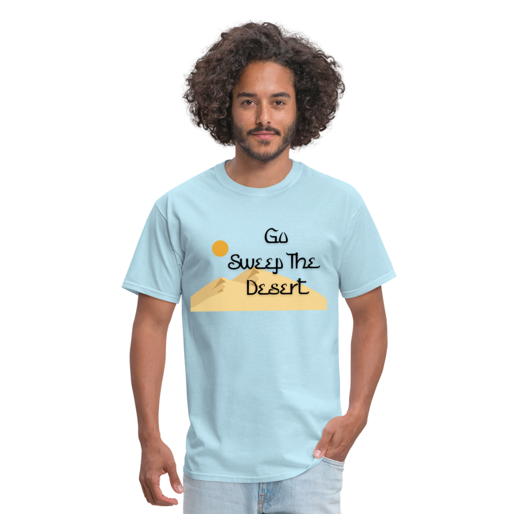 Sweep The Desert - powder blue